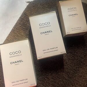 Chanel Coco Mademoiselle Eau de Parfum Empty Boxes